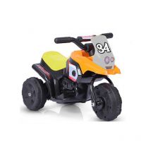 Motocicletta elettrica Racing arancio per bambini – 6V/4,5AH – 380W – 3 ruote – Design accattivante