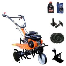Motoculteur Manuel de démarrage 7.5CV 3V avec Accessoires + Kit Huile