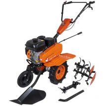 St Pierre Du Champ - Motoculteur Thermique 212cc + 6 fraises + 2 roues + butteur