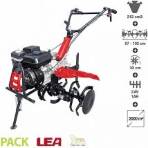 Dunsch - Motoculteur thermique tracté 212cc travail jusqu&039à 102cm 2 vitesses av 1 ar guidon ajustable lea LE42212-97W21