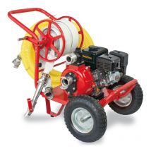 Motopompa Antincendio Motore 6,5 hp 4 Tempi Benzina Autoadescante Carrellata