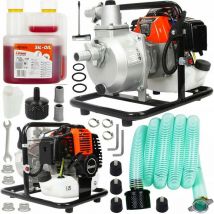 Motopompe essence avec accessoires pour eaux chargées 300l-min