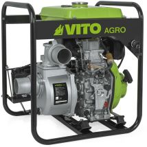 Vito - Motopompe Professionnelle Moteur 4T Diesel 5CV Pompe à eau Raccord 3'/80 mm Démarrage électrique