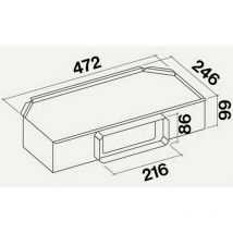 Motor extraplano 800m3/h - motstel4421 Falmec