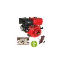 Launtop - motore benzina completo avviamernto elettrico 420 cc 16 hp cilindrico orizzontale