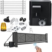 Vingo - Motorisation connectée pour portail coulissant 600Kg,Moteur IP44 avec 2 Télécommandes (280W),Motorisation Portail Coulissant