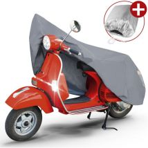 Motorrad Abdeckplane s, Vespa-Abdeckplane aus robustem pvc, Motorrad-Garage wasserdicht - 185x90x110 cm grau