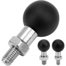 Dolaso - Motorrad-Rückspiegel-Kugelkopfhalterung, 8/10 mm Rechtsgewinde, rostfrei, universelles Zubehör, Spiegeldraht-Kugelhalterung (M10 x 1,25)