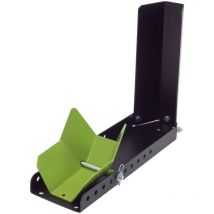 Motorradwippe Stahl 10-fach verstellbar Radgröße 8-24 Zoll Reifenbreite bis 145 mm schwarz/grün