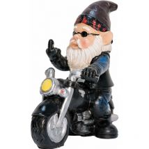 Yoyo - Motorradzwerg Gartenzwerg Statue 13,3 cm x 13 cm Gartenzwerg Statue Wasserdichte Sonnencreme Gartenverzierung Gartenzwerg Terrassendekoration