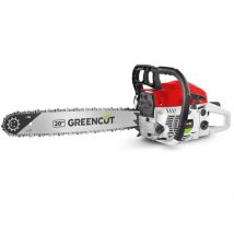 Motoseghe a scoppio 61.2cc 3.6cv, motore a 2 tempi, lama da 20', taglio 50.8cm, abbattimento e potatura, antivibrazione Greencut GS610X