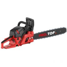 Motosierra de gasolina PRO.TOP T-450 motor de 2 tiempos 45 cc barra de 45 cm Cadena de 1,3 mm