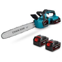 Onevan - Motosierra de batería Li-Ion 36V (2x18V) 40cm ,16 pulgadas Motosierra sin escobillas para cortar madera, podar y jardinería