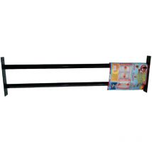 Barre de sécurité noire télescopique 99/188 cm pour fenêtre 26/39cm - B947V - Mottez