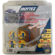 Kit de cerclage : Composé d'un rouleau de 30m + 20 boucles pour + ou - 10 cartons Mottez B971B30
