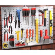 Mottez - pgh Werkzeugaufhängung für Gerätehäuser Zubehör aus Metall in Silber Silber