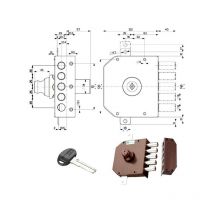 Serratura Sic.Triplice Dx Pompa 30622 Mottura