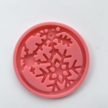 Moule en résine époxy d'arbre de Noël, moule en silicone d'orignal de Noël, moule en résine de flocon de neige(03)