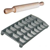 Ottinetti - Moule Ravioli Géant 24 avec Rouleau