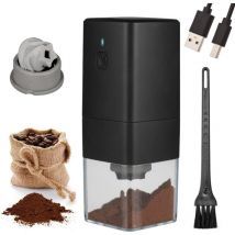 Moulin à Café Electrique Portable, Café Moulin 1300 Mah usb Rechargeable Coffee Grinder avec Brosse pour Grains de Café, épices, Noix