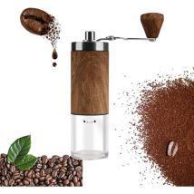 Jusch - Moulin à Café Manuel avec Broyeur en Céramique, Moulin a Cafe Manuel, Coffee Grinder Degré de Mouture Réglable