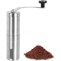 Jusch - Moulin à café Manuel, Moulin à café Manuel en Acier Inoxydable, Moulin à Café en Grain Manivelle, Hand Coffee Grinder