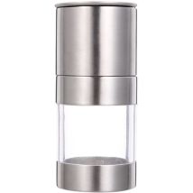 Moulin à poivre et sel rechargeable réglable manuel en acier inoxydable pour la cuisine