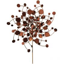 Jardindeco - Moulin à vent en fer forgé rouillé Modèle 5