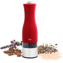 Moulin Poivre/sel Elektrisch - Ade - Küchengeräte - Edelstahl/kunststoff - H 22,5 Cm - Inklusive 6 Aaa-batterien - Rot