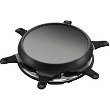 Macchina per raclette 6 persone 700w + plancha + crepe maker - re151812 Moulinex