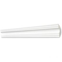 Decosa - Moulure A50 (Sonja) - polystyrène - blanc - 50 x 50 mm - long. 2 m - 30 pces (=60 m) - blanc