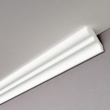 Decosa - Moulure D50 (silvana) - Polystyrène - Blanc - 40 X 50 Mm - Long. 2 M - 30 Pces (=60 M) - Blanc