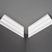 Decosa - Angle rentrant pour la moulure D50 (Silvana) - polystyrène - blanc - 4 angles - pour mur et plafond - Blanc