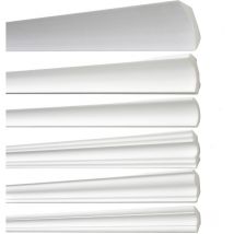 Decosa - Kit moulure B5 - polystyrène - blanc - 35 x 35 mm - long. 1,5 m - 20 pces (=30 m)