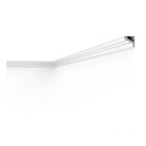 D3 DECOFLAIR Moulure de plafond Polystyrène 33 x 33 x 2000 - 1 pièce