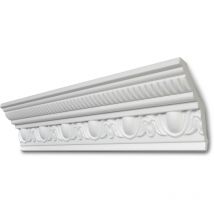 Moulure pour ruban led G38 - polystyrène - blanc - 105 x 105 mm - long. 2 m - blanc - Decosa