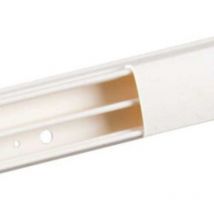 Moulure Keva 2 compartiments 50x15mm et longueur 2m livrée avec couvercle blanc Artic (11560)