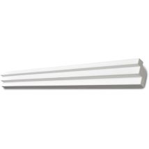 Decosa - Moulure pour ruban led G36 (Kristine) - polystyrène - blanc - 38 x 48 mm - long. 2 m - 30 pces (=60 m) - blanc