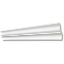 Decosa Moulure ST60 - polystyrène - blanc - 65 x 60 mm - long. 2 m - blanc
