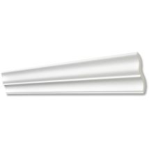 Saarpor - decosa Moulure ST60 - polystyrène - blanc - 65 x 60 mm - long. 2 m - 5 pces (=10 m) - blanc