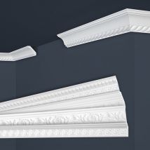 Moulures de stuc à motifs blancs, EPS Styropor ajustement forme, Paquets d'épargne Marbet série B: B-1 / 32x32mm, Max. Forfait (meilleur prix par