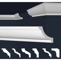 Marbet Design - Moulures en stuc blanc et clair, coffrage xps Styropor, paquets d'épargne Marbet Series-E: 20 Mètres / 10 Bandes, E-36 / 56x56mm (de)