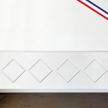 Moulures pour Kit de Soubassement prêt à peindre VICTORINE A en Pin Massif des Landes 100% PEFC - 99DECO - Largeur 4 mètres