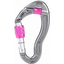 Mousqueton à Verrouillage Crochet de Mousqueton à Verrouillage à Vis 25kn Twist Lock et Heavy Duty pour l'escalade en Rappel L'alpinisme Rose Red