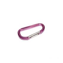 Mousqueton + anneau brisé en aluminium anodisé
