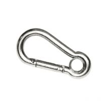 Mousqueton inox avec oeil Orangemarine 8 mm