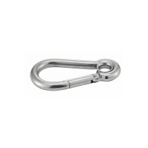 Mousqueton ouverture automatique à œil - Inox A4 5x50 mm - Boîte de 5
