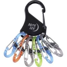 Mousqueton pour clé Nite Ize KLKP-01-R3 noir, turquoise, orange, gris, vert 1 pc(s) X022281