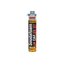 Mousse pu pistolable coupe-feu soudafoam fr click & fix 750ML Soudal 146751