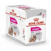 Royal Canin - Exigente Mousse 12 x 85 g Nourriture Humide pour Chiens Adultes à partir de 10 Mois pour Chiens Difficiles avec protéines de qualité